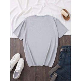 Plus Size - Women'S Plus Size Casual T-Shirt - 