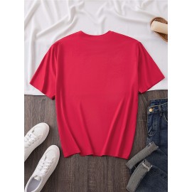 Plus Size - Women'S Plus Size Casual T-Shirt - 