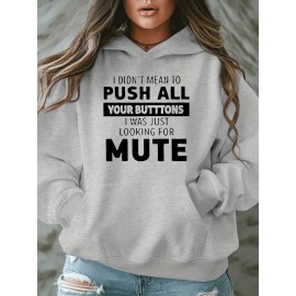 [Plus Size Sweatshirt] Plus Size Women's Casual Sweatshirt | Autumn and Winter Long-Sleeved Pullover with Pockets | Mute S Printed Round Neck