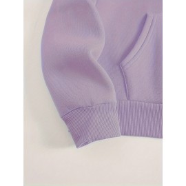 Winter Warmth | Women's Plus Size Christmas Tree Print Hoodie - Cozy Long Sleeve Pullover with Pockets, Festive 