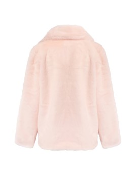 [New Loose Plush Coat] Winter Style Women's Fashion New Loose Plush Coat Top Jacket