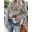 [Polyester Floral Grandma Sweatshirt] Polyester 100% Floral Grandma Graphic Pullover Sweatshirt - Plus Size, Crew Neck, Slight Stretch, Casual Sportswear for Fall/Winter - 260g/m²